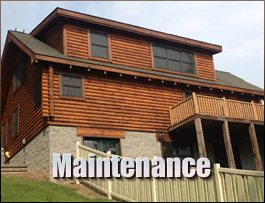  Chimney Rock, North Carolina Log Home Maintenance